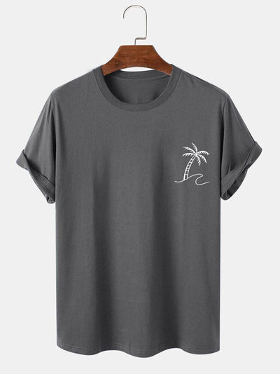 Palm Trees Print T-Shirt