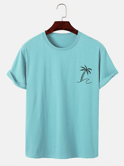 Palm Trees Print T-Shirt