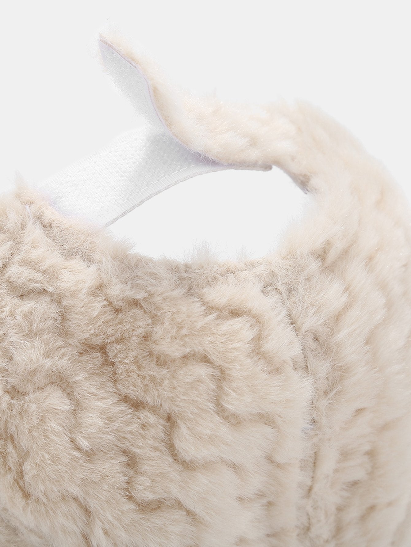 Wave Shape Solid Color Plush Baseball Cap