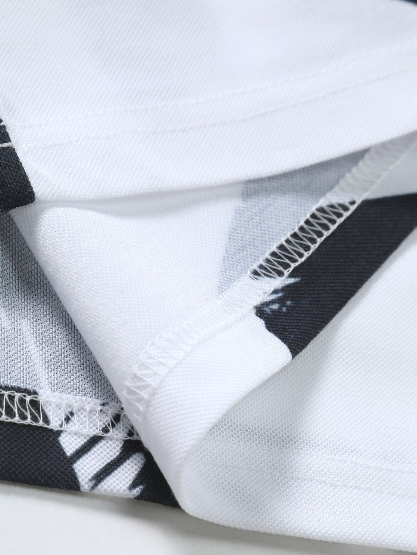 Brushstroke Print Polo Shirt