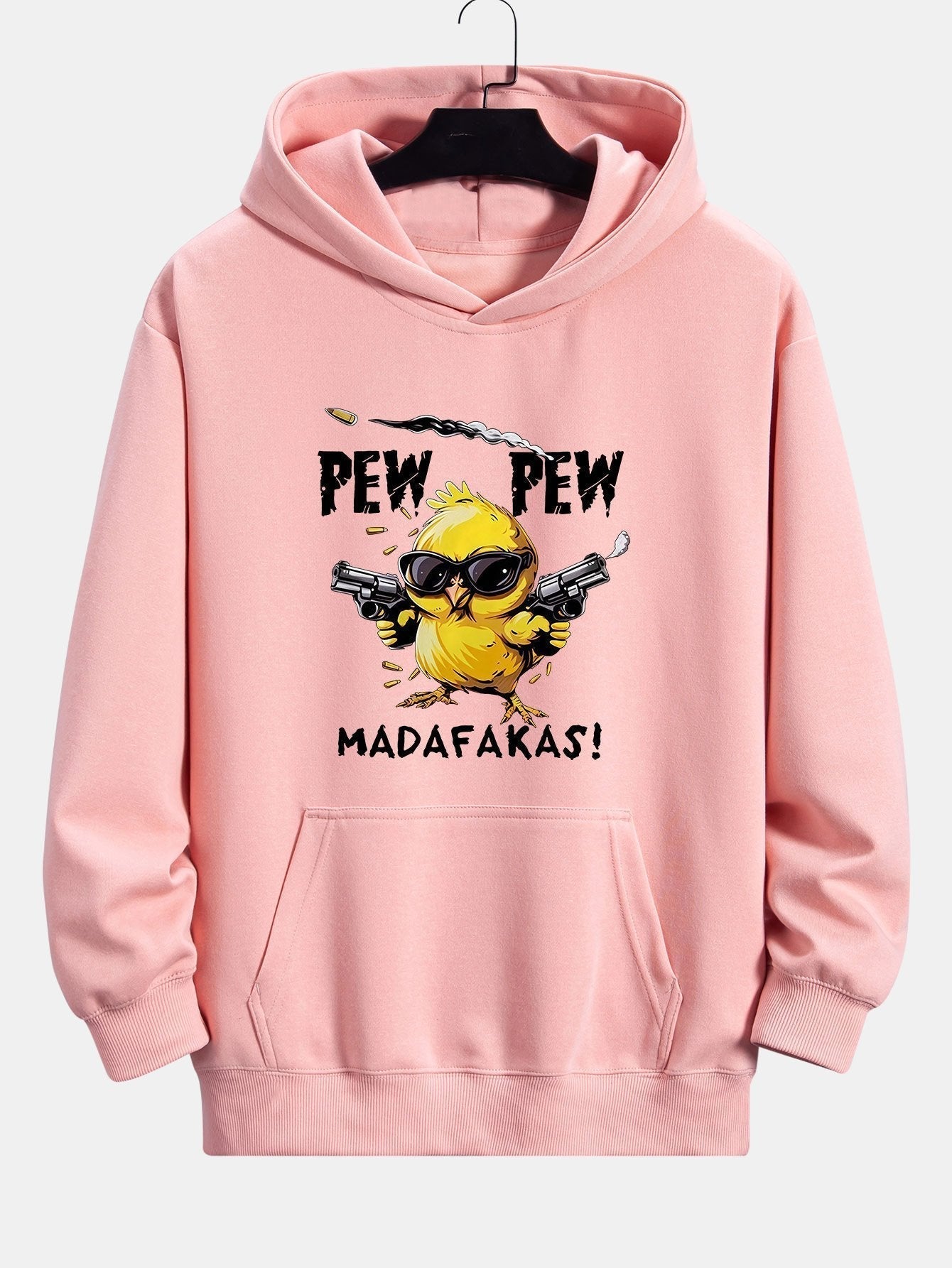 PEW PEW MADAFAKAS Chicken Print Relax Fit Hoodie