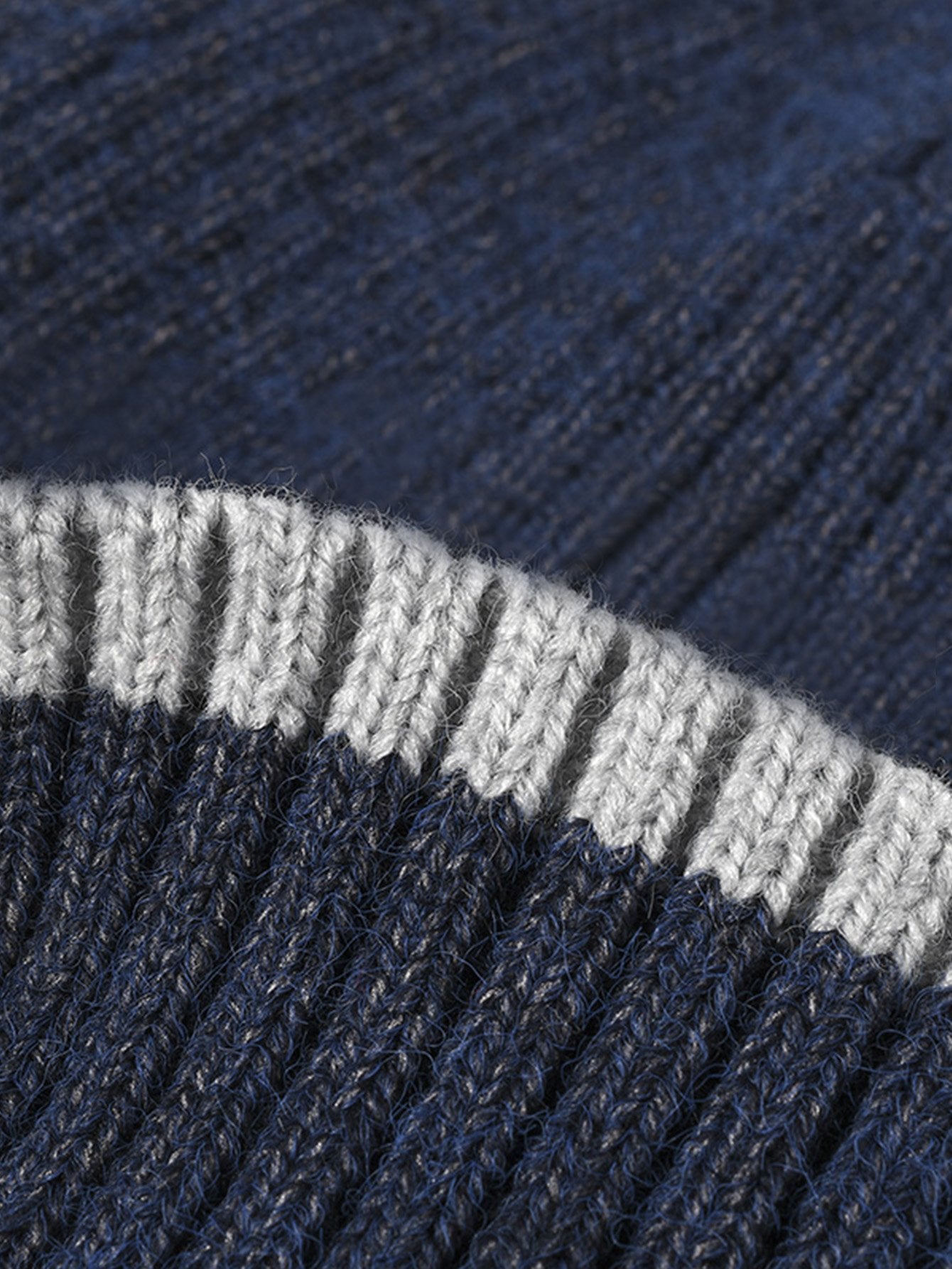 Faux Rabbit Fur Fleece Lined Warm Knit Beanie Hat