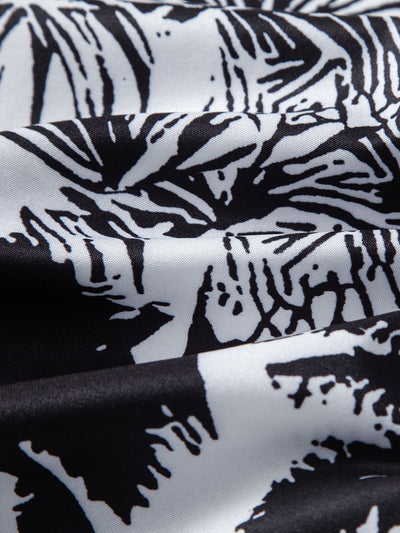 Palm Trees Print Button Up Shirt