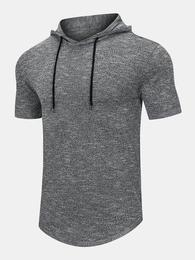 Slim Fit Knit Hooded Sweater