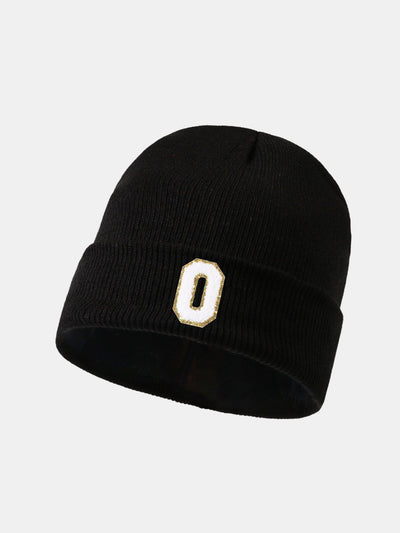 1pc Letter  A-Z Warm Knit Beanie Hat