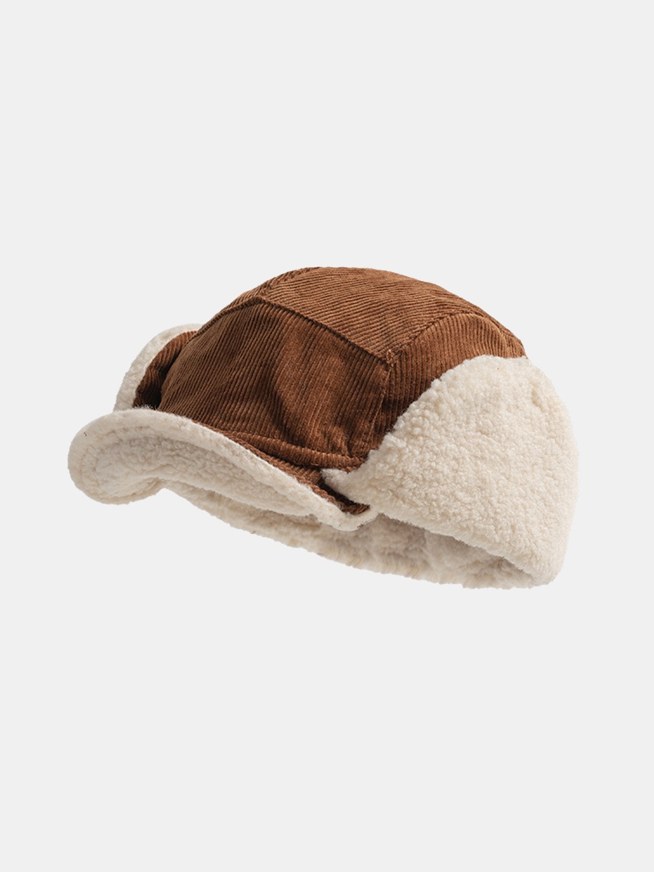 Retro Earflaps Corduroy Baseball Cap