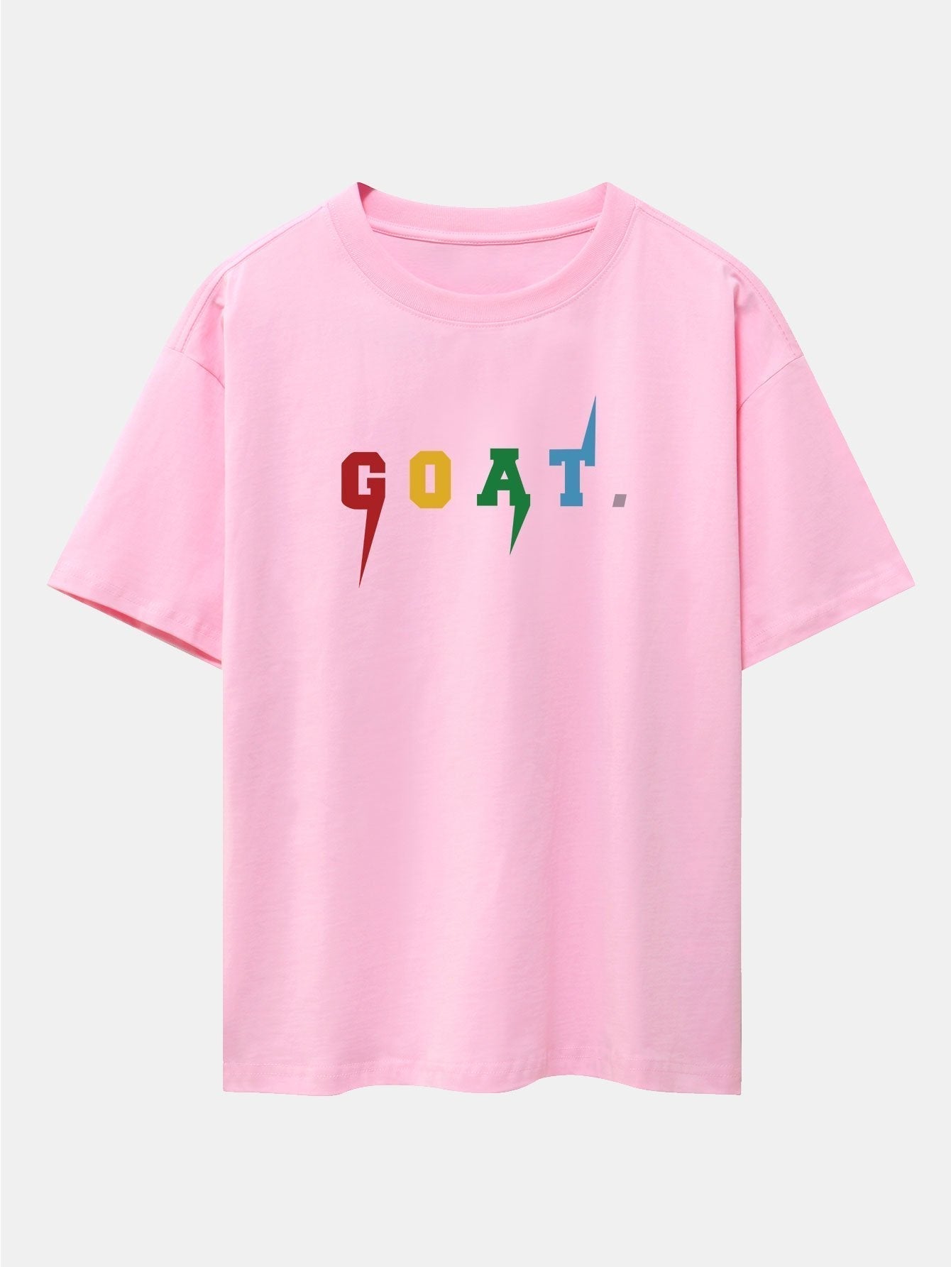 Goat Print Drop Shoulder Oversize T-Shirt