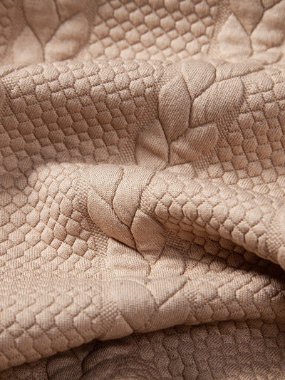 Relax Fit Wheat Jacquard Hoodie