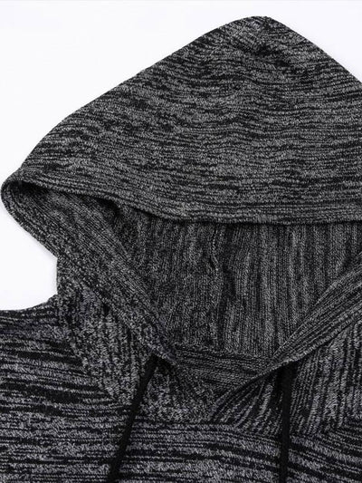 Slim Fit Knit Hooded Sweater