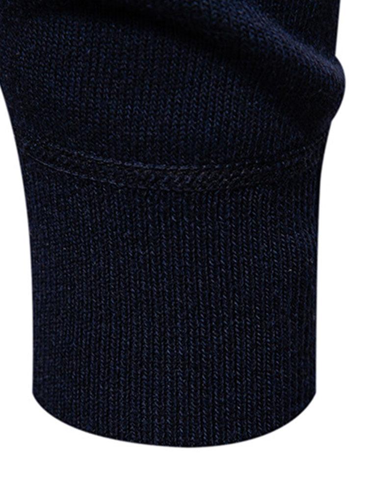 Relax Fit Zip Up Neck Sweater