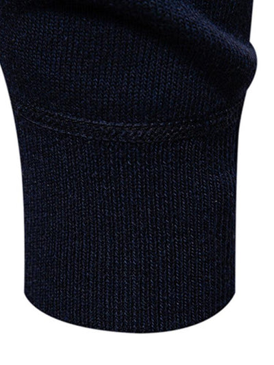 Relax Fit Zip Up Neck Sweater