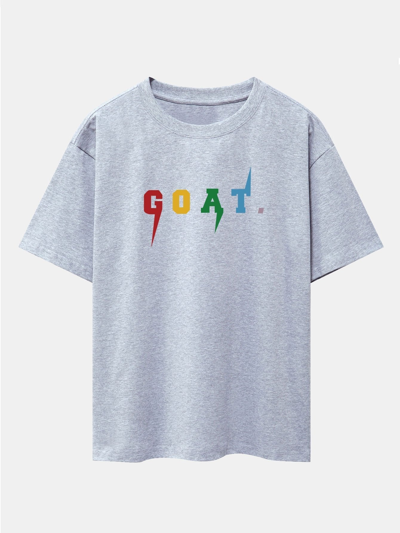 Goat Print Drop Shoulder Oversize T-Shirt