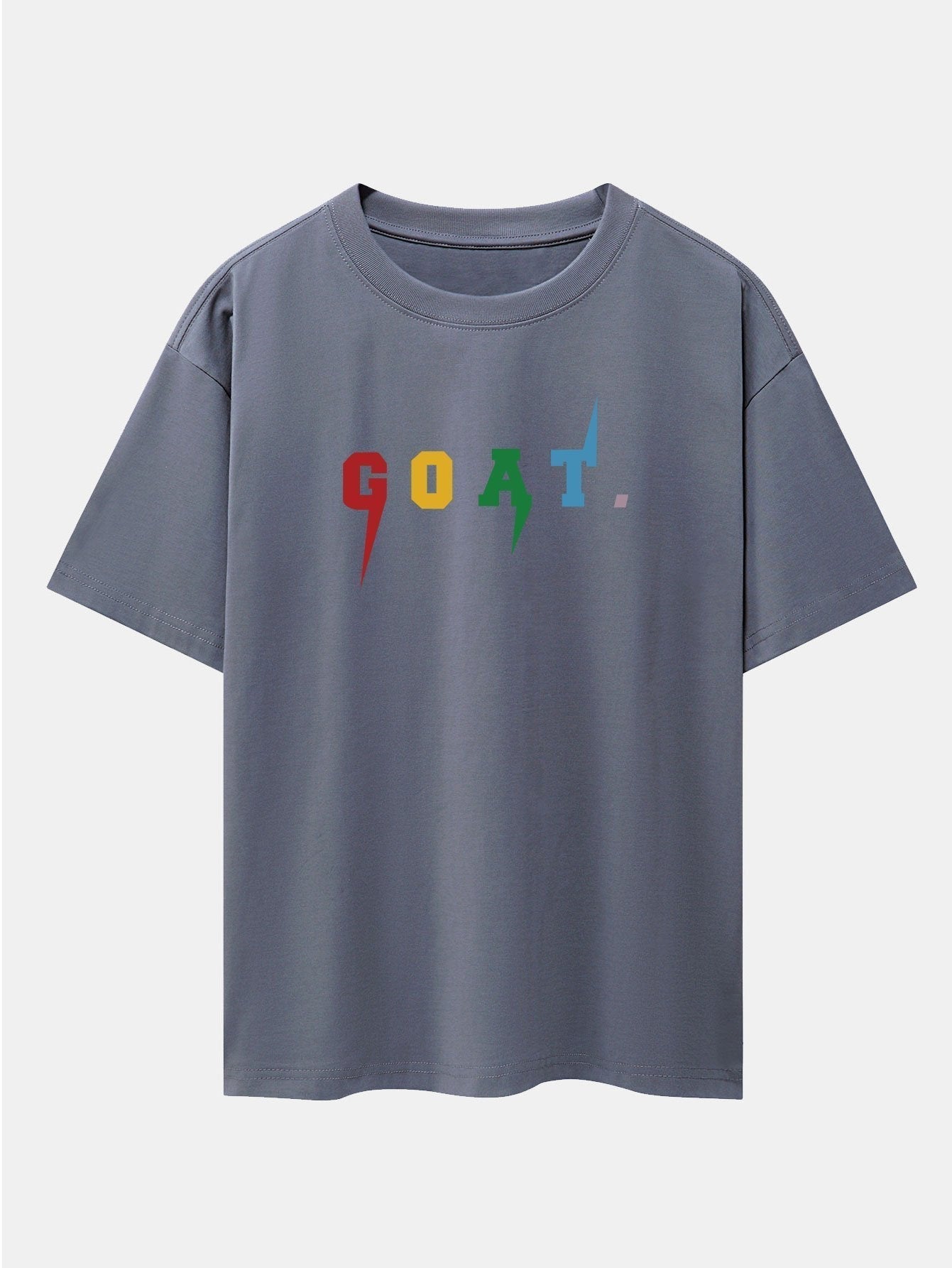Goat Print Drop Shoulder Oversize T-Shirt