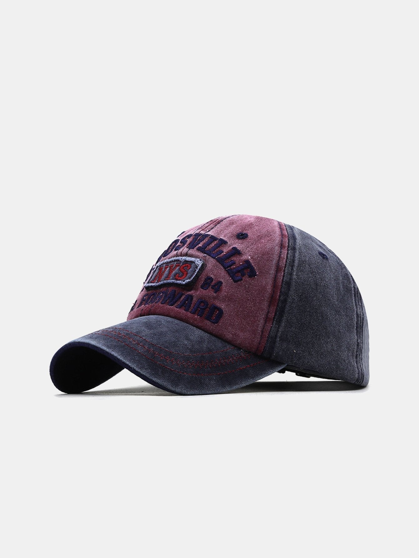 NYS Slogan Embroidery Washed Distressed Baseball Cap