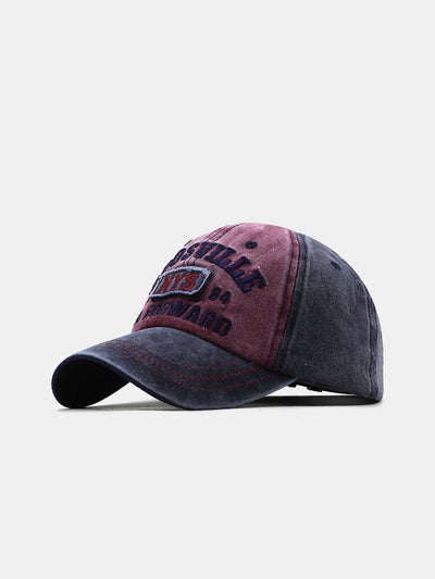 NYS Slogan Embroidery Washed Distressed Baseball Cap
