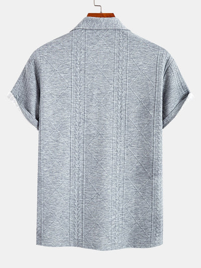 Geometric Jacquard Polo