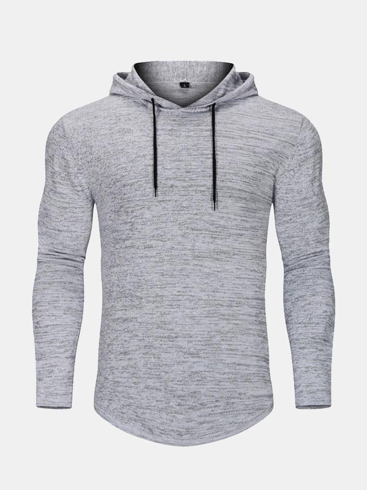 Slim Fit Knit Hooded Sweater