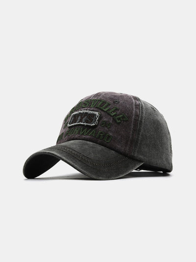 NYS Slogan Embroidery Washed Distressed Baseball Cap