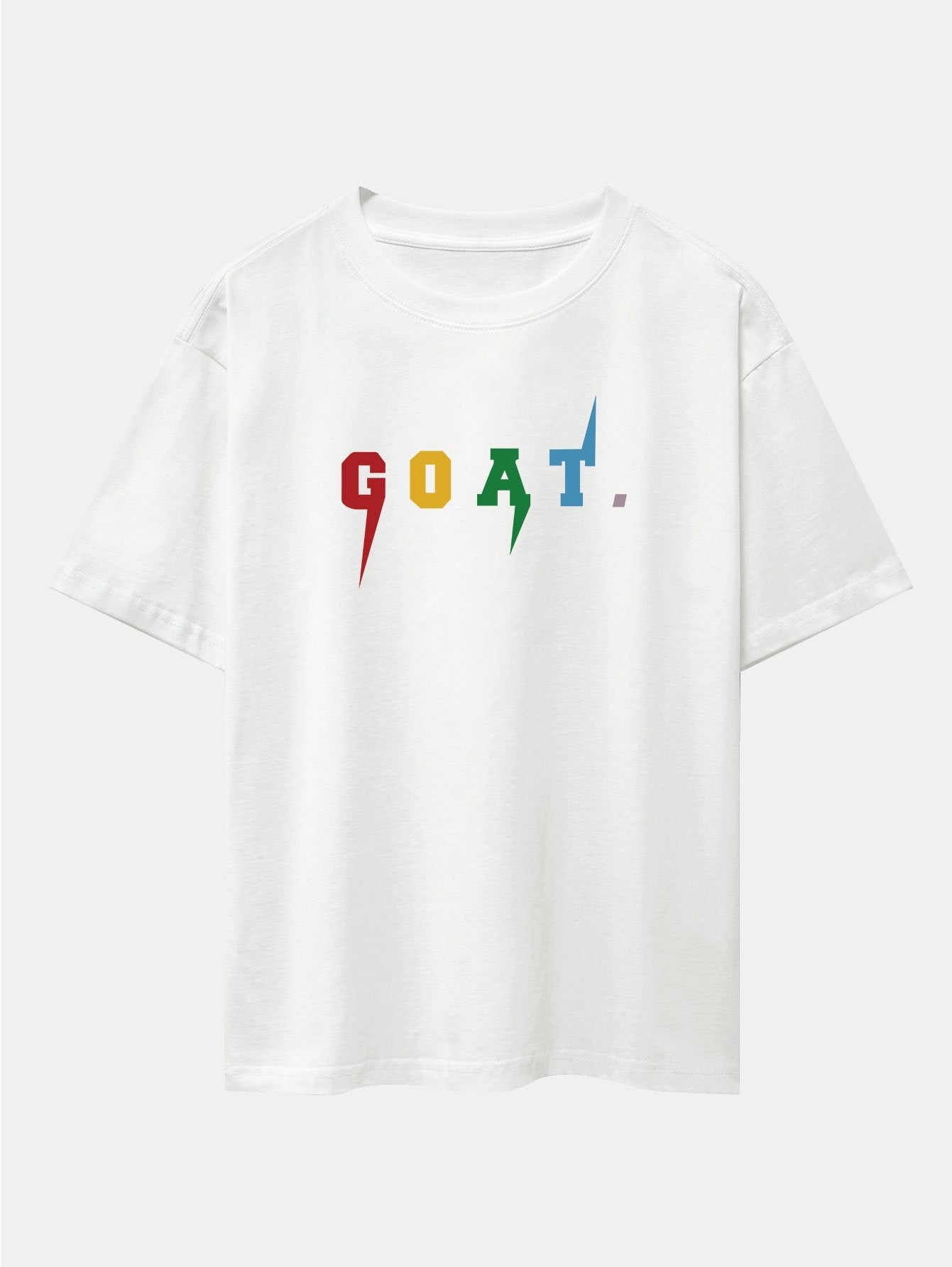 Goat Print Drop Shoulder Oversize T-Shirt
