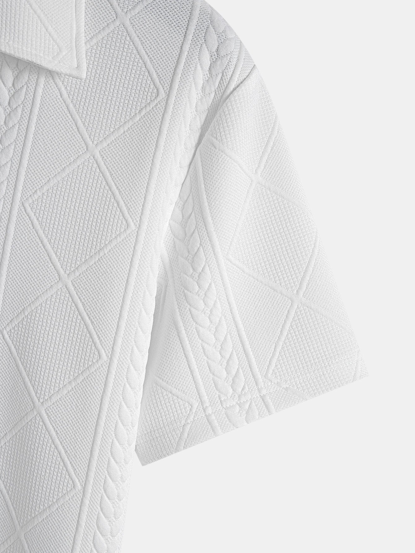 Geometric Jacquard Polo