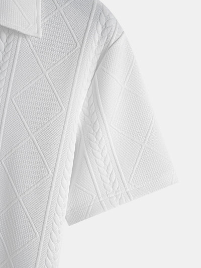 Geometric Jacquard Polo