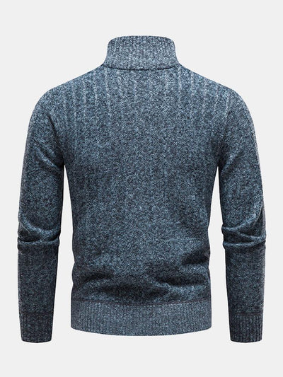 Textured Quarter Zip Sweater