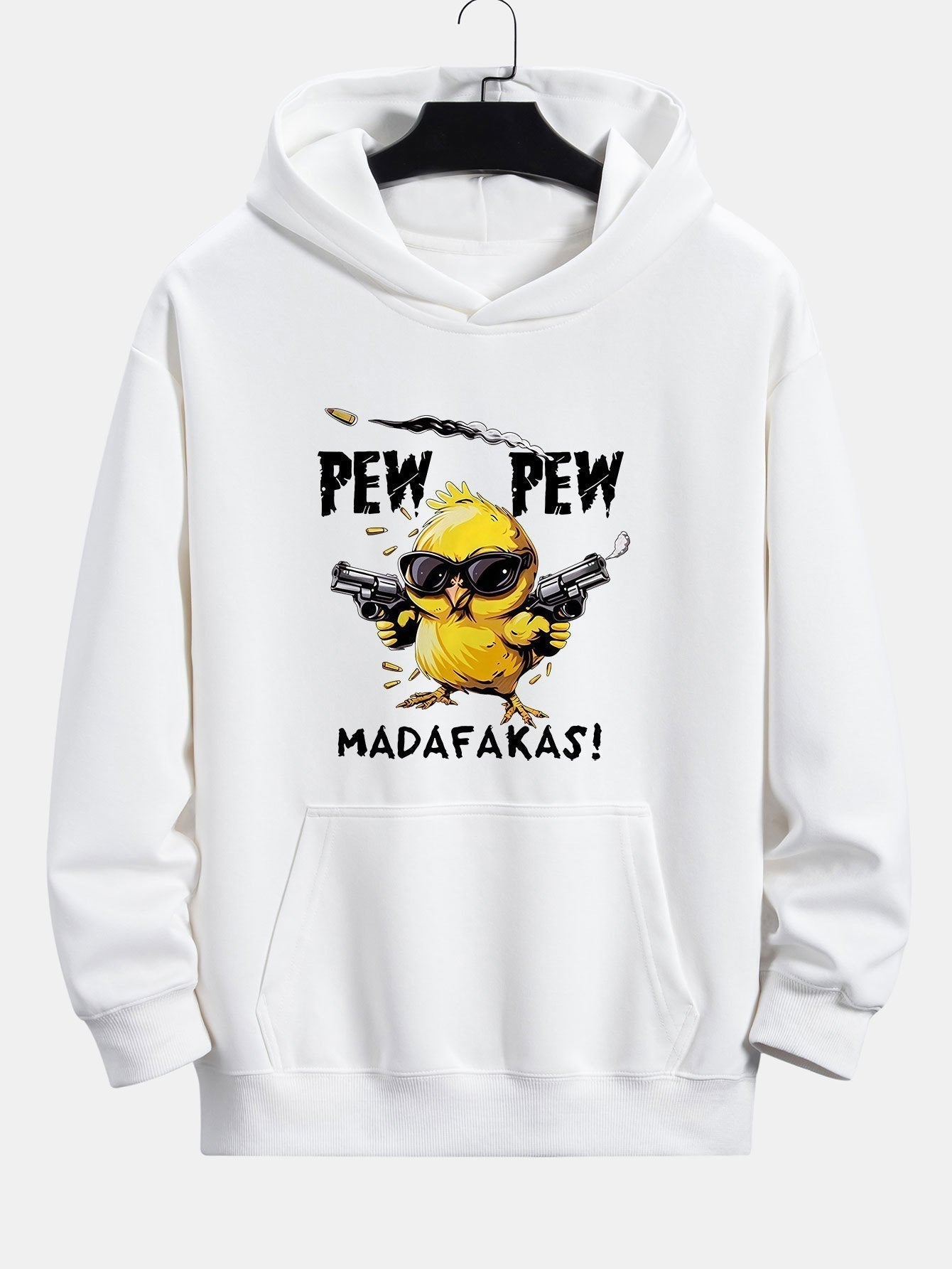 PEW PEW MADAFAKAS Chicken Print Relax Fit Hoodie