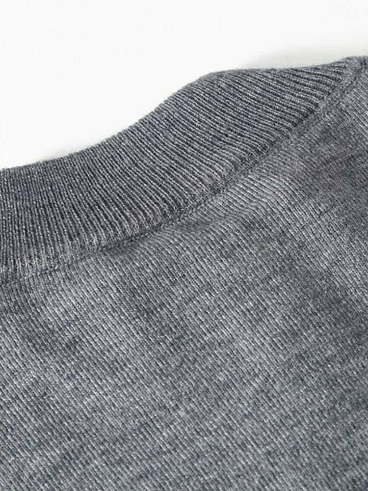 Diamond Mock Neck Quarter Zip Sweater