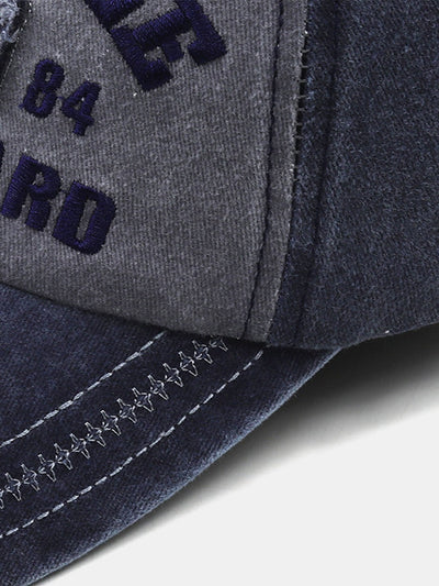 NYS Slogan Embroidery Washed Distressed Baseball Cap