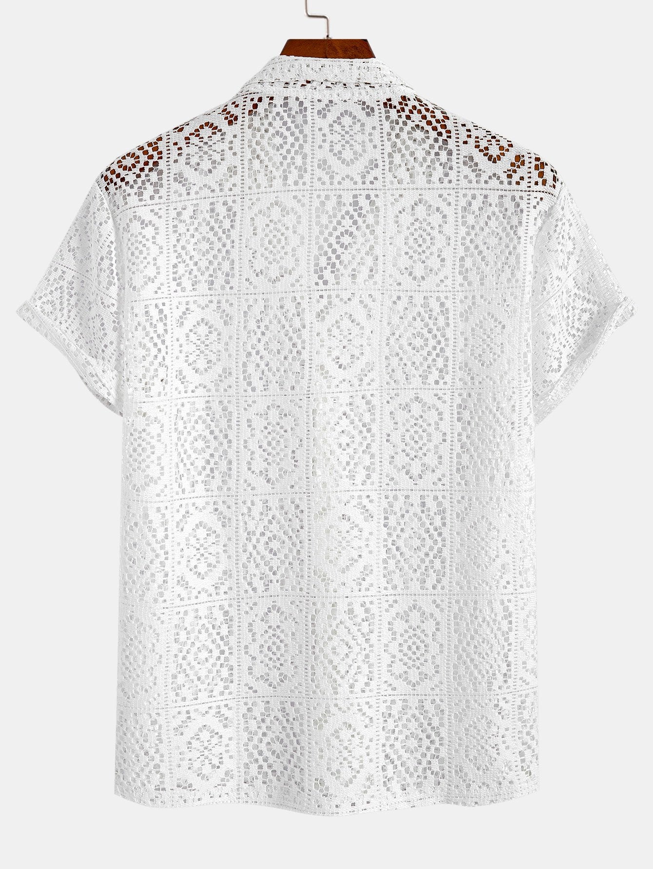 Floral Lace Cuban Shirt