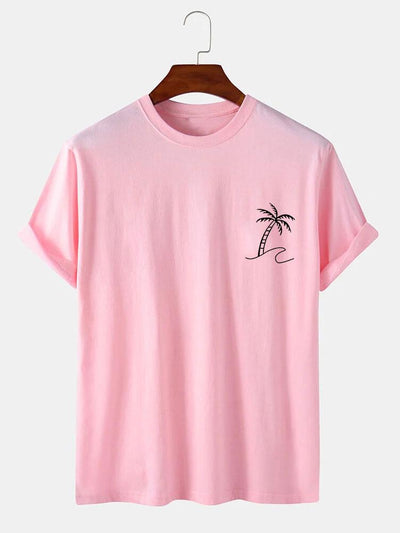 Palm Trees Print T-Shirt