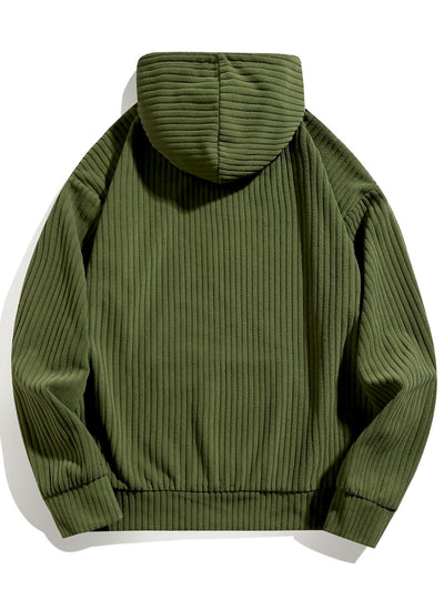 Relax Fit Corduroy Hoodie