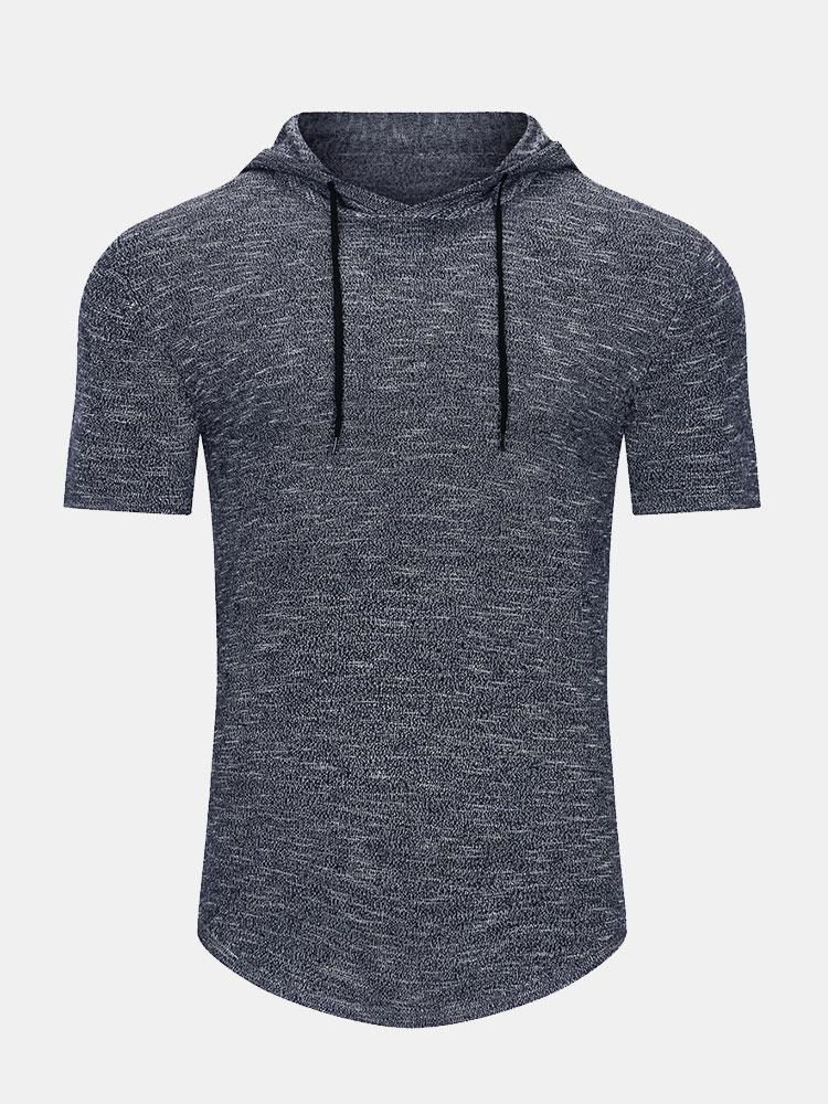 Slim Fit Knit Hooded Sweater