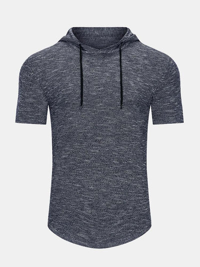 Slim Fit Knit Hooded Sweater