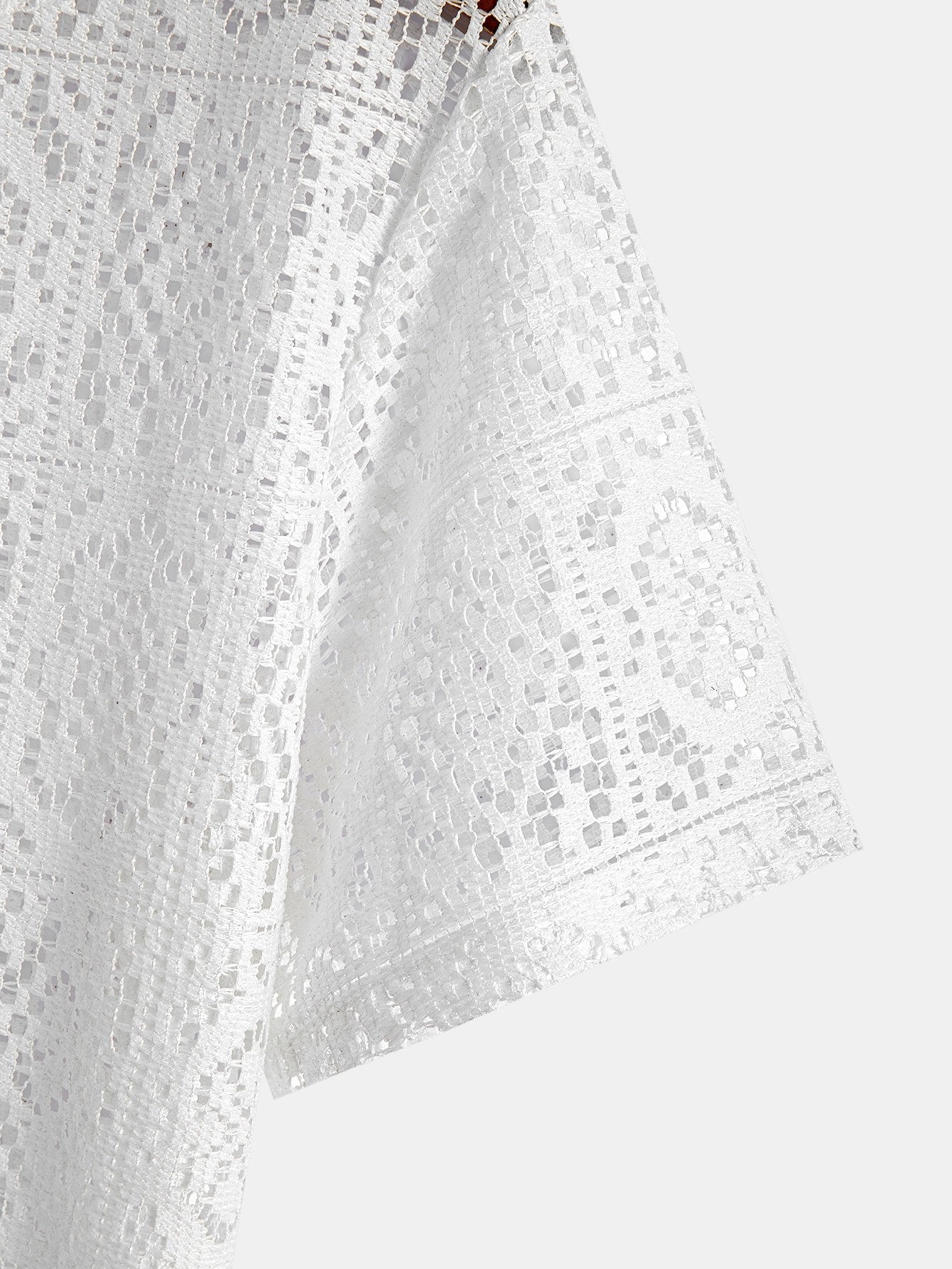 Floral Lace Cuban Shirt