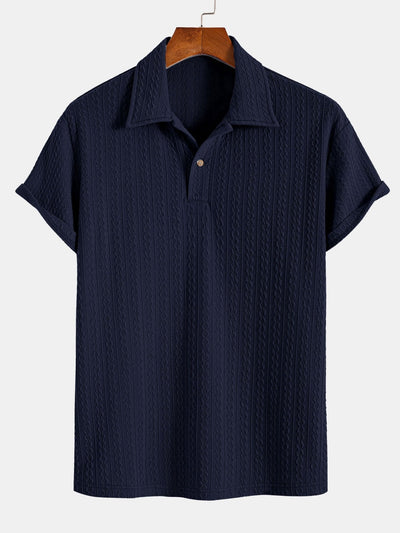 Textured Jacquard Polo