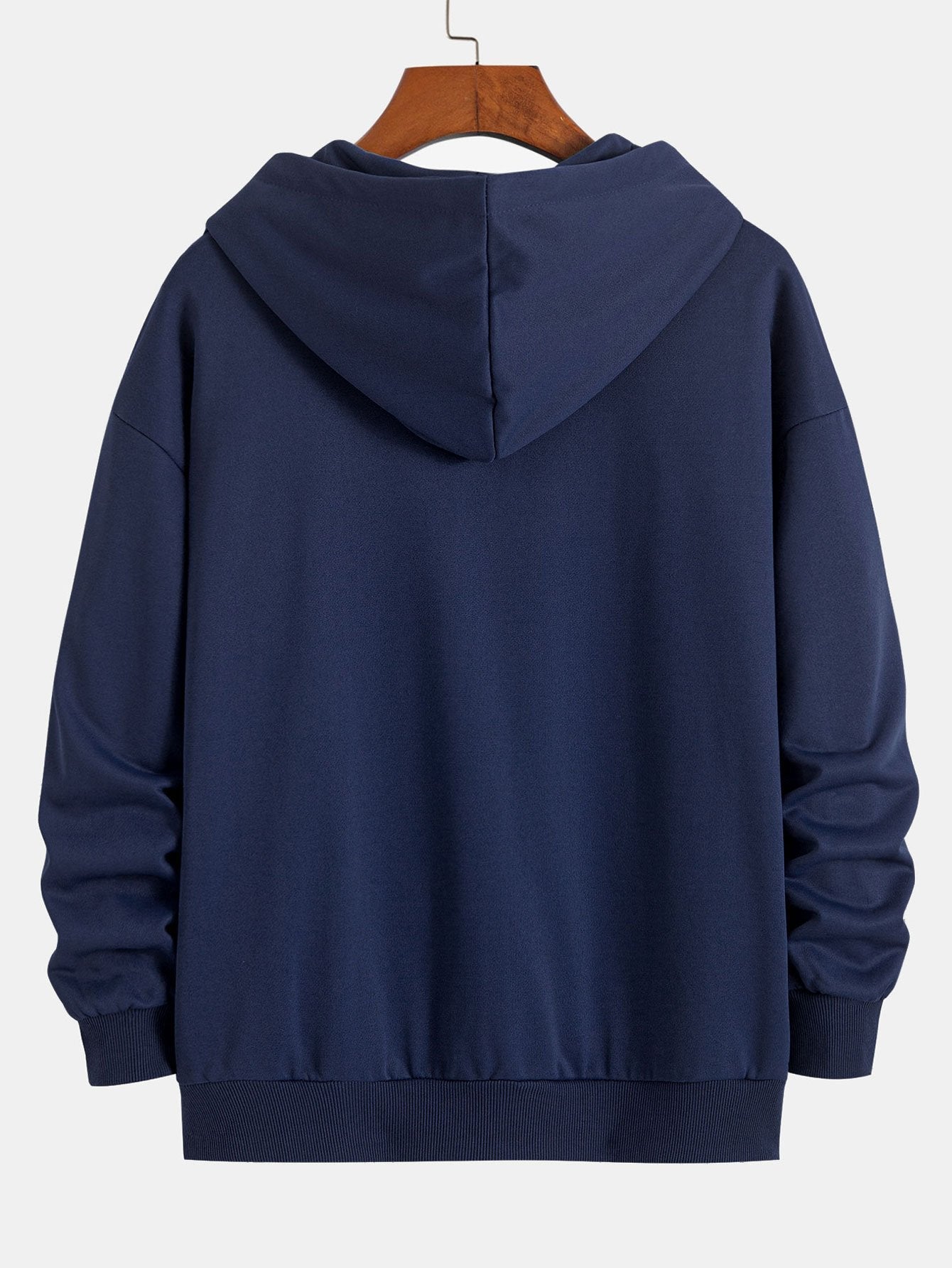 Basic Relax Fit Zip Hoodie