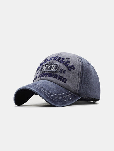 NYS Slogan Embroidery Washed Distressed Baseball Cap