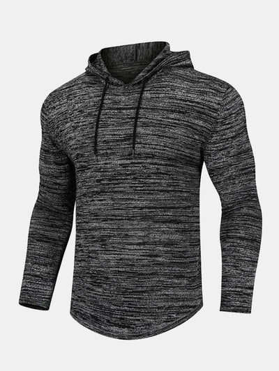 Slim Fit Knit Hooded Sweater