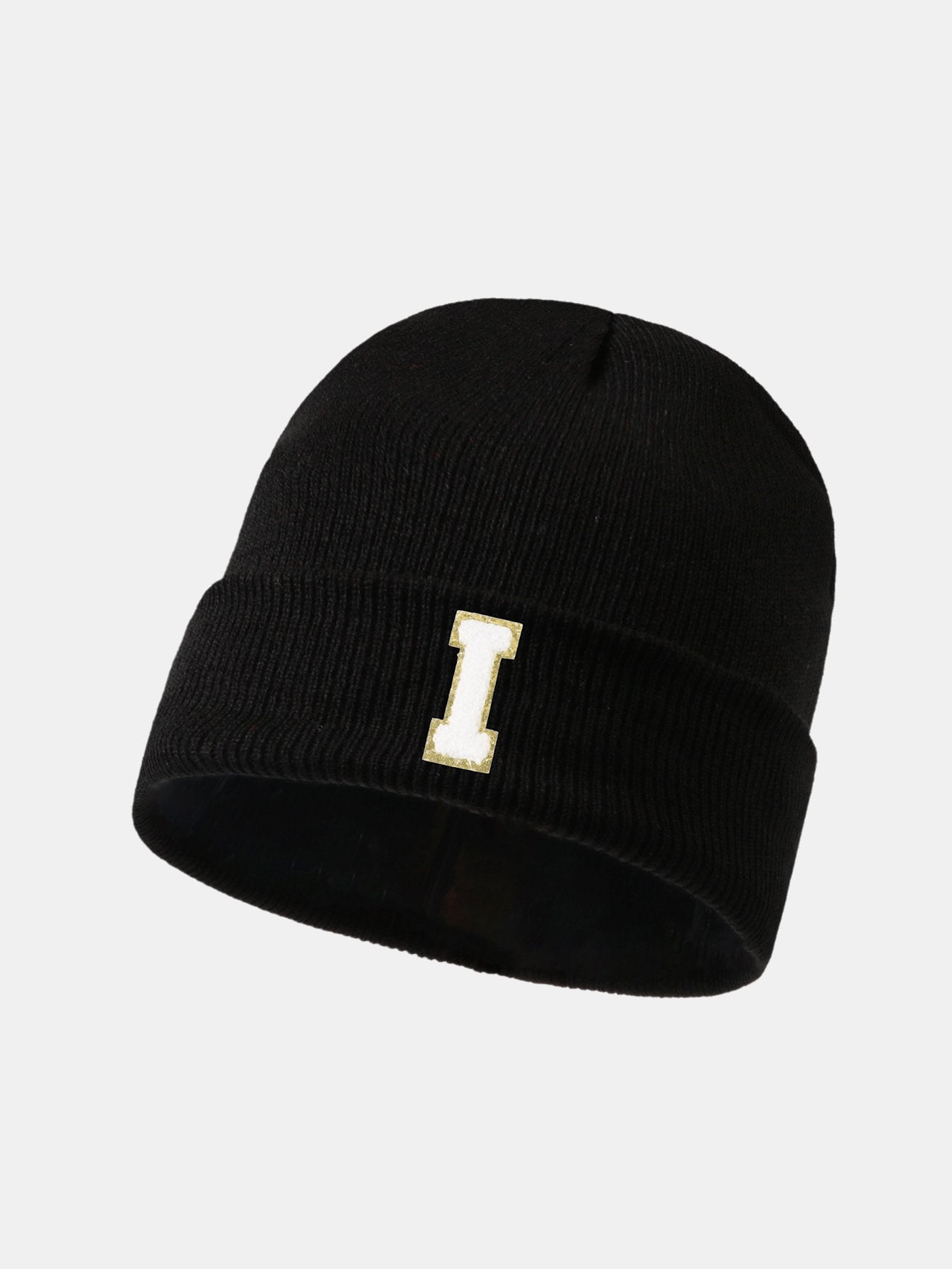 1pc Letter  A-Z Warm Knit Beanie Hat