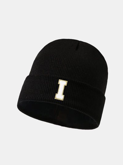 1pc Letter  A-Z Warm Knit Beanie Hat