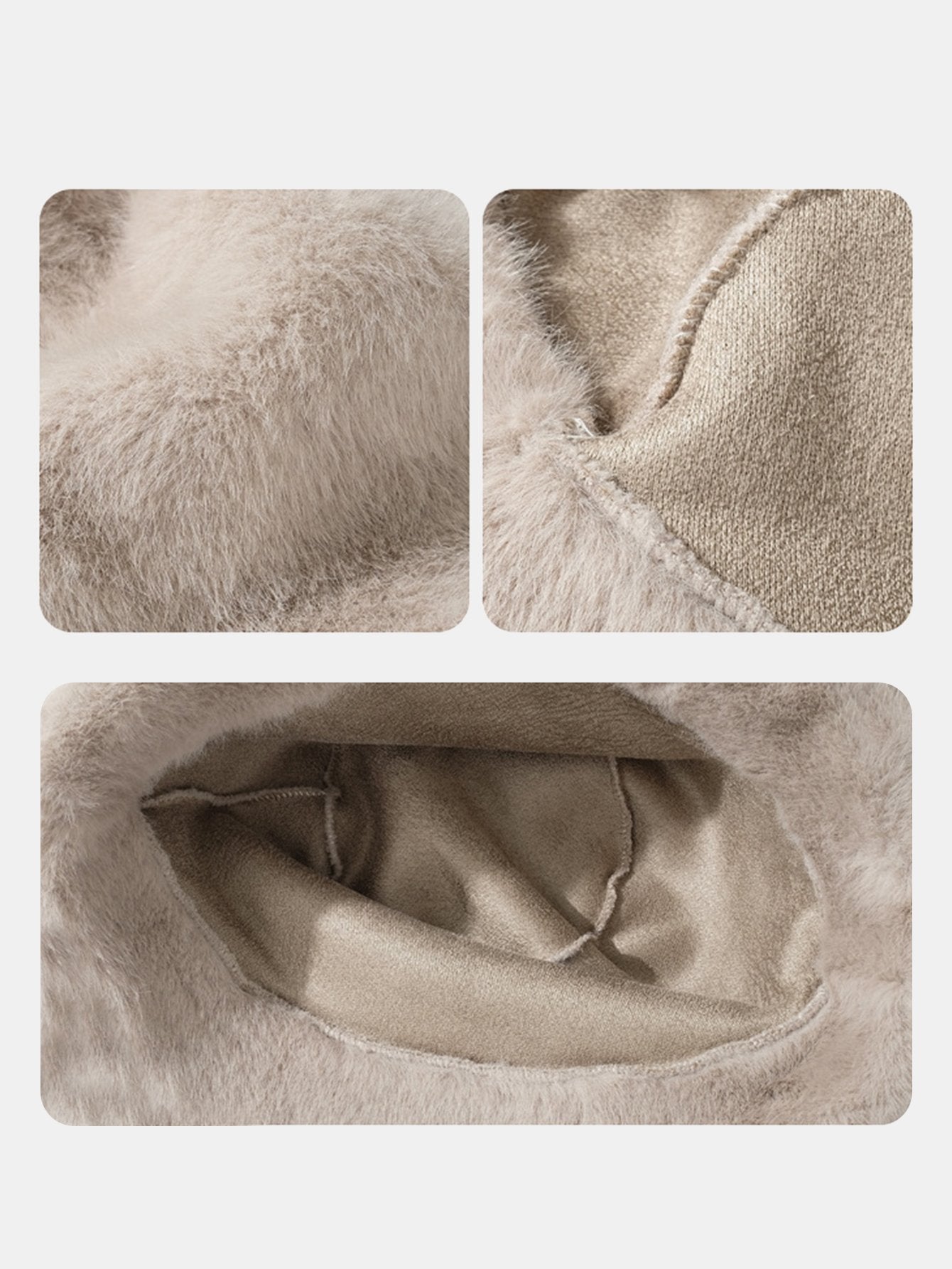Winter Plush Warm Faux Fur Bucket Hat