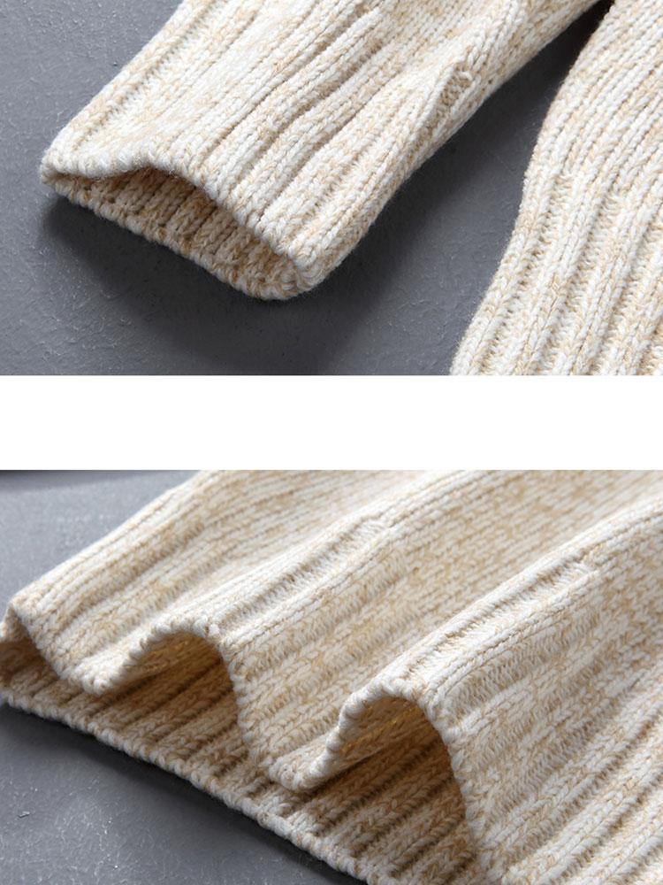 Christmas Moose Print Half Zip Sweater