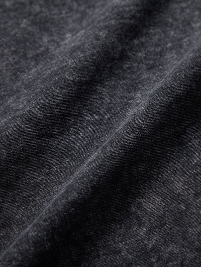 Smiley Face Print Relax Fit Long Sleeve Washed Distressed T-Shirt