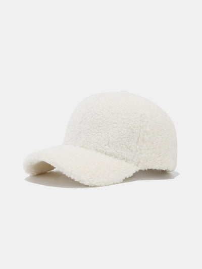 3 Pieces Solid Color Plush Warm Baseball Cap
