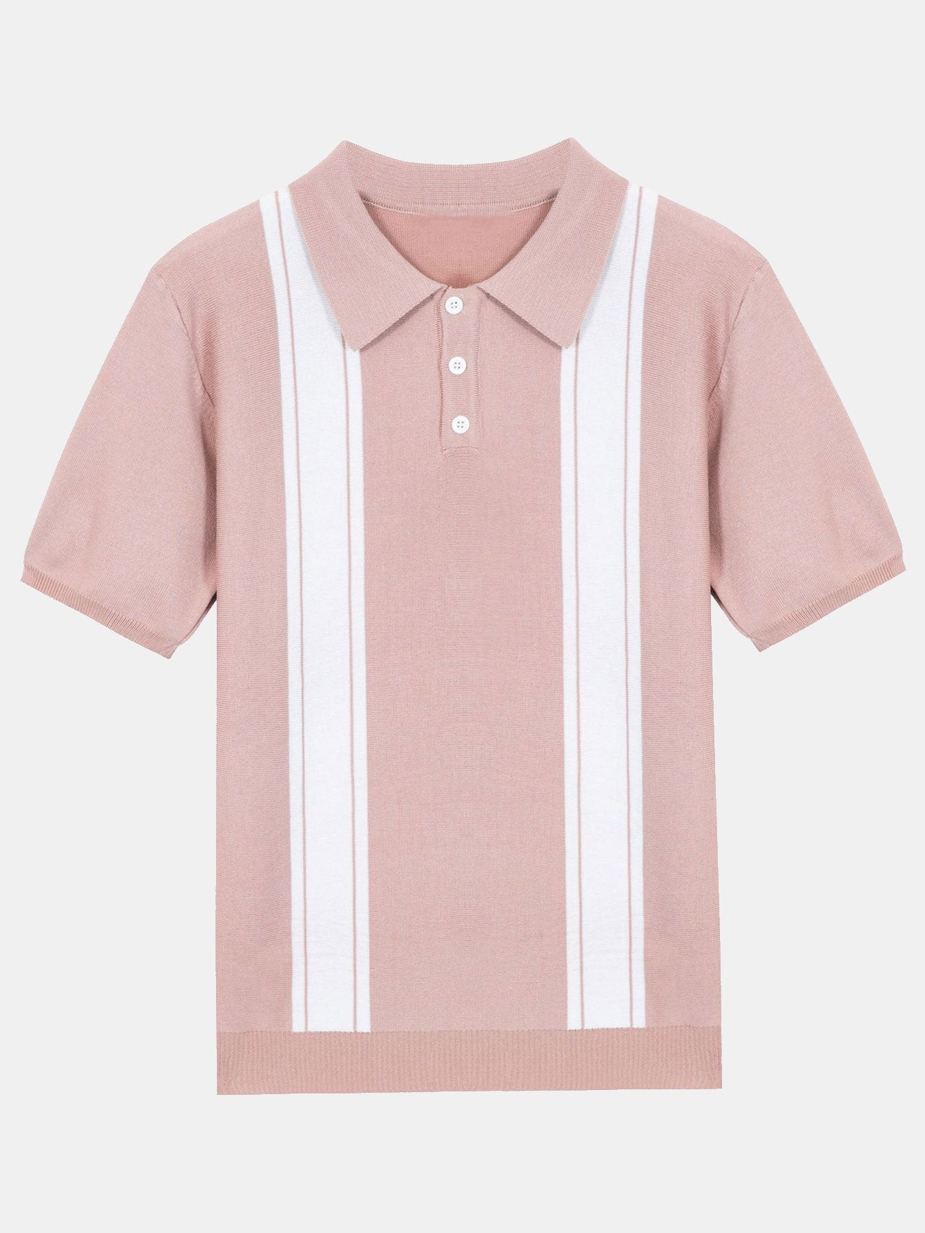 Striped Short Sleeve Sweater Polo