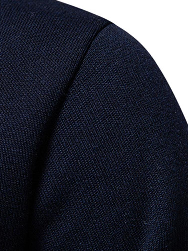 Relax Fit Zip Up Neck Sweater