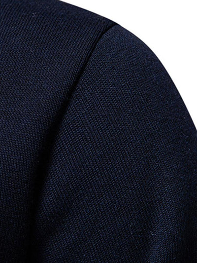 Relax Fit Zip Up Neck Sweater