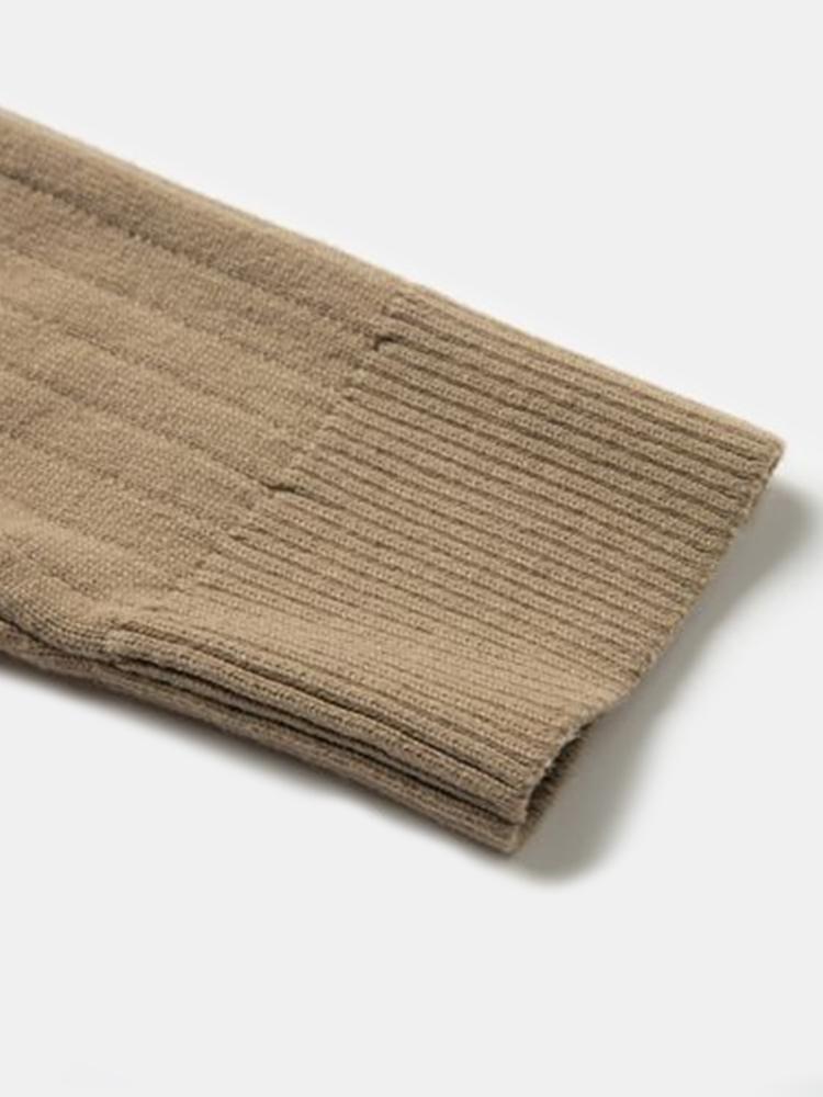 Man Stripe Half Zip Sweater