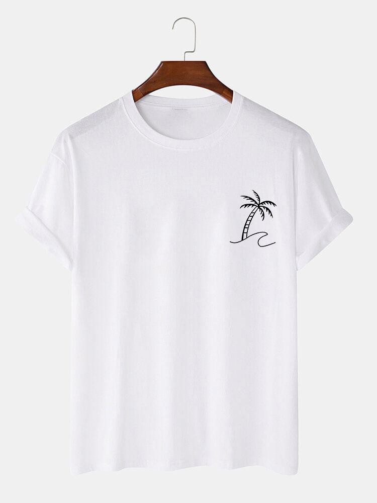 Palm Trees Print T-Shirt
